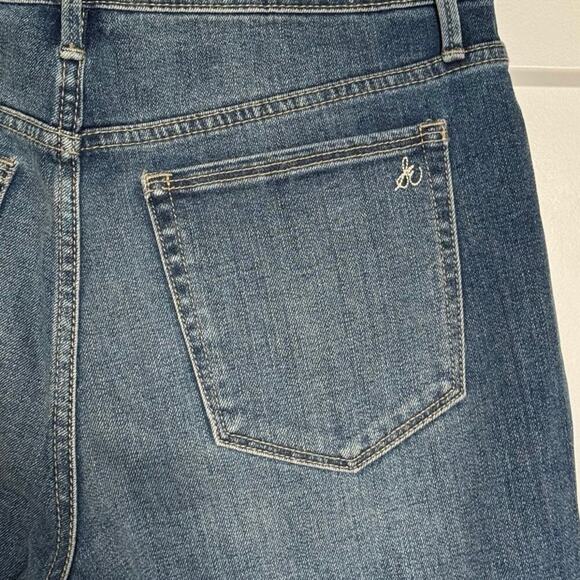 Sam Edelman Wmn's Size 27 Jeans  The Mary Jane Rhinestone/Destroyed & High Rise - Picture 7 of 9